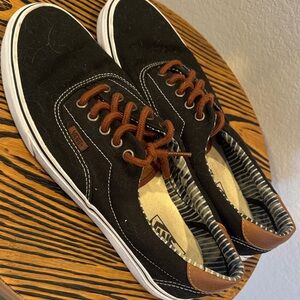 Vans Men's Black and Brown Sneakers